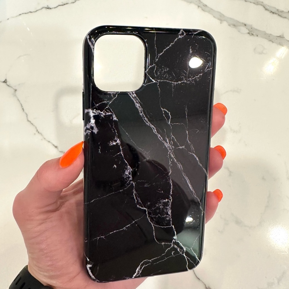 Velvet Caviar iPhone 11 Pro Max case in black marble